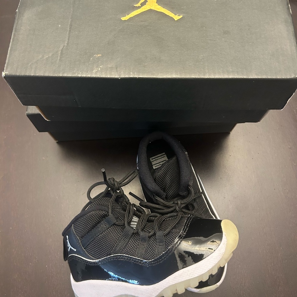 Kids Black and White Jordan Shoes